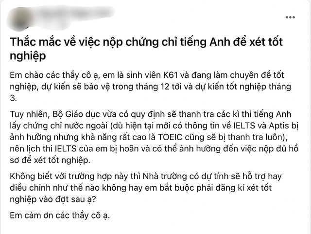 Phụ huynh, học sinh lo lắng khi kỳ thi IELTS tạm hoãn vô thời hạn: &quot;Tội nhất là lớp 12 bị ảnh hưởng cả tiến trình ôn thi Đại học&quot; - Ảnh 4.