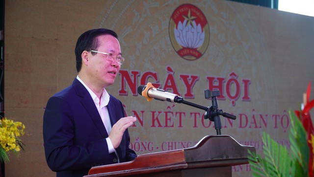 Thường trực Ban Bí thư Võ Văn Thưởng dự Ngày hội Đại đoàn kết toàn dân tộc tại Thừa Thiên Huế - Ảnh 1.