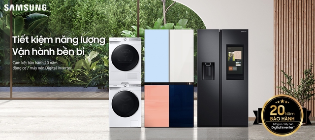 Samsung nâng chế độ bảo hành dành cho động cơ Digital Inverter lên 20 năm - Ảnh 1.