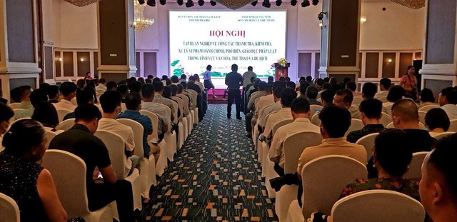 Nâng cao nghiệp vụ công tác thanh tra, kiểm tra, xử lí vi phạm hành chính trong lĩnh vực VHTTDL - Ảnh 1. Nâng cao nghiệp vụ công tác thanh tra, kiểm tra, xử lí vi phạm hành chính trong lĩnh vực VHTTDL - Ảnh 1.
