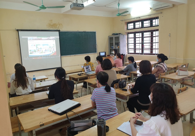 Trường học huyện Hoài Đức (Hà Nội) ứng dụng CNTT đổi mới phương thức dạy học - Ảnh 1.