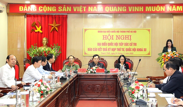 Cử tri Hà Nội đóng góp ý kiến vào sửa đổi Luật Đất đai - Ảnh 1.