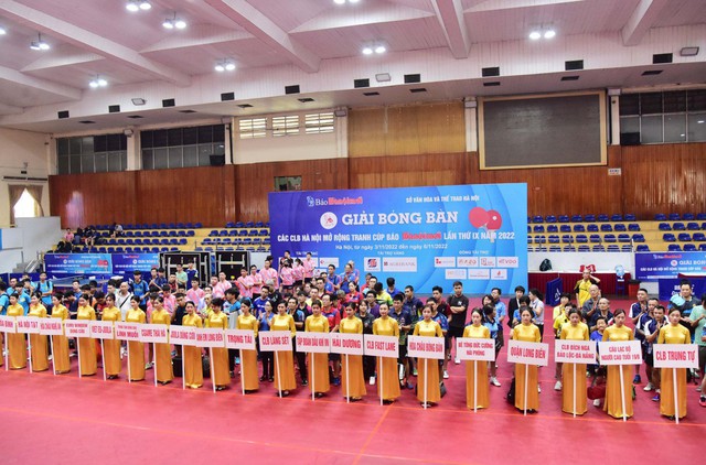 Khởi tranh Giải bóng bàn các câu lạc bộ Hà Nội mở rộng tranh Cúp Báo Hànộimới lần thứ IX - Ảnh 1.
