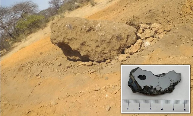 Các nhà nghiên cứu tìm thấy 2 khoáng chất chưa từng được biết đến trong một thiên thạch khổng lồ ở Châu Phi - Ảnh 1.