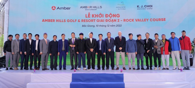 Amber Hills Golf & Resort tổ chức lễ khởi động dự án giai đoạn 2 (Rock Valley) với sự góp mặt của huyền thoại golf châu Á K.J.Choi - Ảnh 2.
