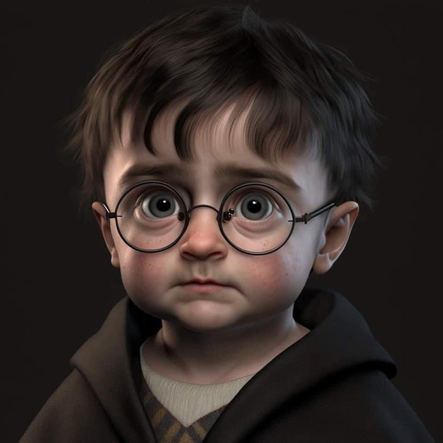Khi dàn nhân vật Harry Potter hóa em bé: Thầy Dumbledore hài hước, phản diện đáng yêu hơn hẳn - Ảnh 3.