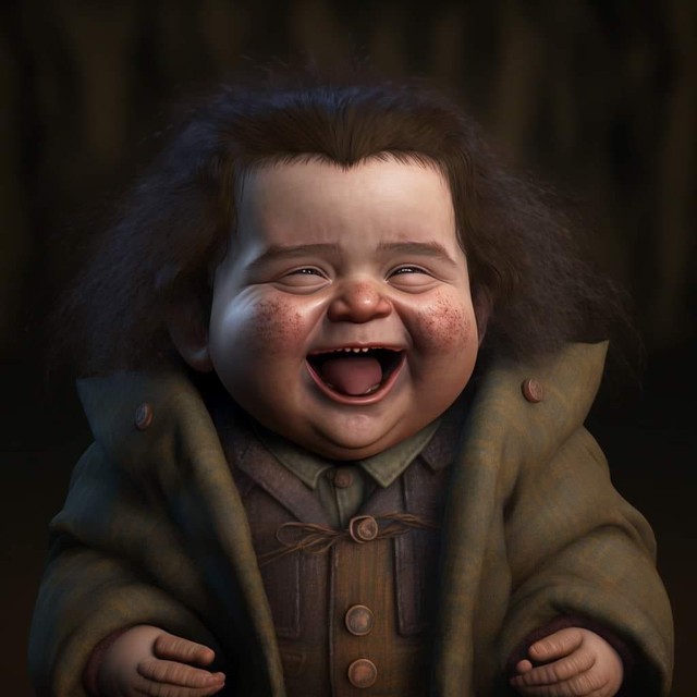 Khi dàn nhân vật Harry Potter hóa em bé: Thầy Dumbledore hài hước, phản diện đáng yêu hơn hẳn - Ảnh 16.