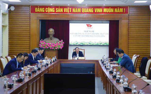 Bộ trưởng Nguyễn Văn Hùng chủ trì Hội nghị Ban thường vụ Uỷ ban Olympic Việt Nam lần thứ 2 nhiệm kỳ VI - Ảnh 1.