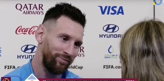 Trước trận chung kết World Cup, Messi đổ lệ vì nữ phóng viên xinh đẹp - Ảnh 1.