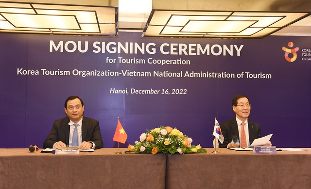 Việt Nam và Hàn Quốc ký kết hợp tác xúc tiến du lịch 2023 - 2024 - Ảnh 1. Việt Nam và Hàn Quốc ký kết hợp tác xúc tiến du lịch 2023 - 2024 - Ảnh 1.