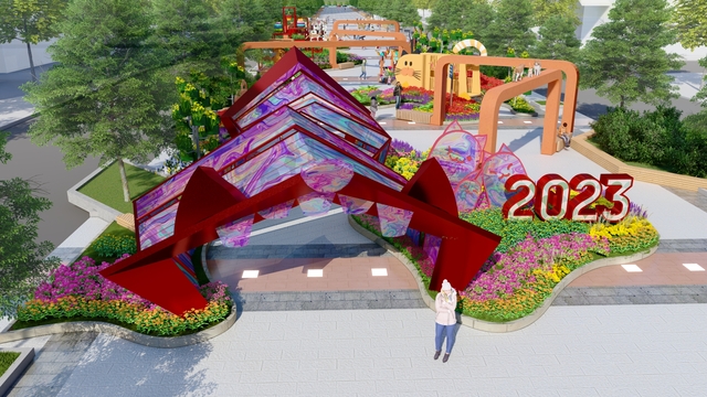 Đường hoa Nguyễn Huệ Tết 2023 sẽ có 20 linh vật để kỷ niệm 20 năm  - Ảnh 3.