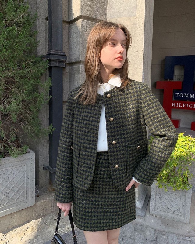 Tham khảo 10 mẫu áo dạ tweed  - Ảnh 4.