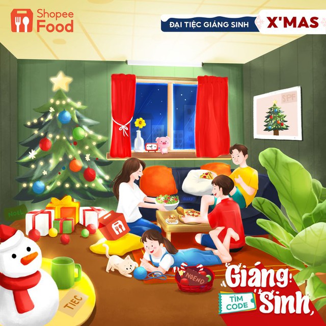 Tưng bừng đón Giáng sinh, nhận quà “mỏi tay” suốt tuần từ ShopeeFood - Ảnh 1.
