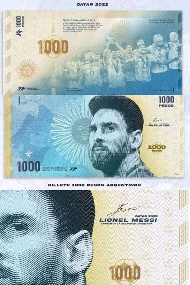 Không chỉ mỗi Messi, đây là những huyền thoại bóng đá từng được in lên tiền của một quốc gia - Ảnh 1.