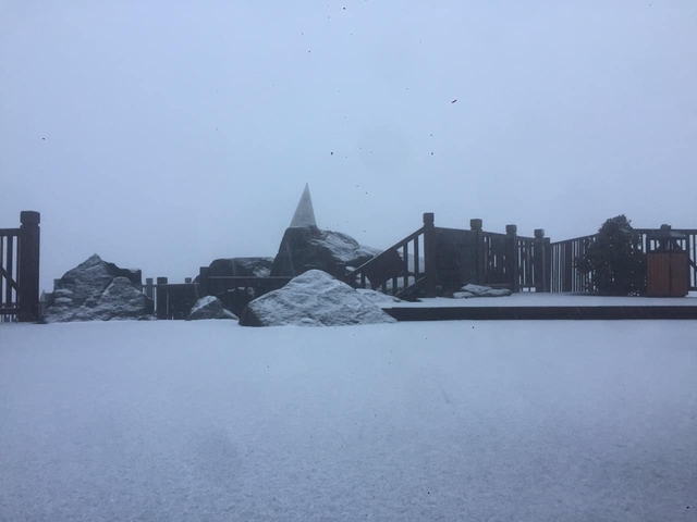 Tuyết rơi trên nóc nhà Đông Dương từ sáng sớm - Ảnh 8.