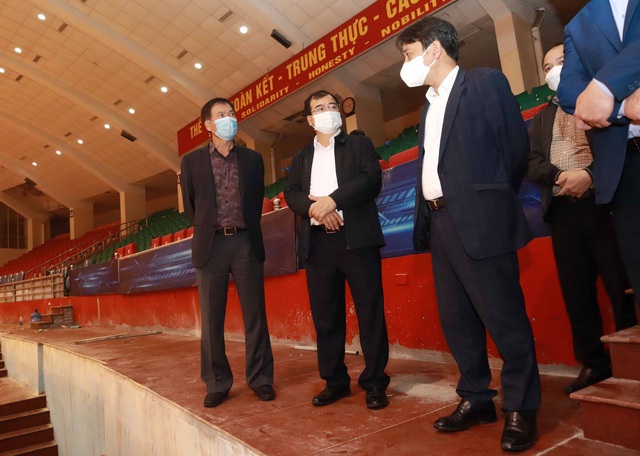 Thứ trưởng Hoàng Đạo Cương kiểm tra các công trình phục vụ SEA Games 31 tại Hải Phòng, Quảng Ninh và Hải Dương - Ảnh 4.