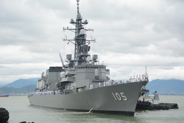 Biên đội tàu huấn luyện đường dài thuộc Lực lượng tự vệ trên biển Nhật Bản thăm Đà Nẵng - Ảnh 1.