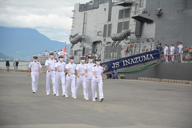 Biên đội tàu huấn luyện đường dài thuộc Lực lượng tự vệ trên biển Nhật Bản thăm Đà Nẵng - Ảnh 2.