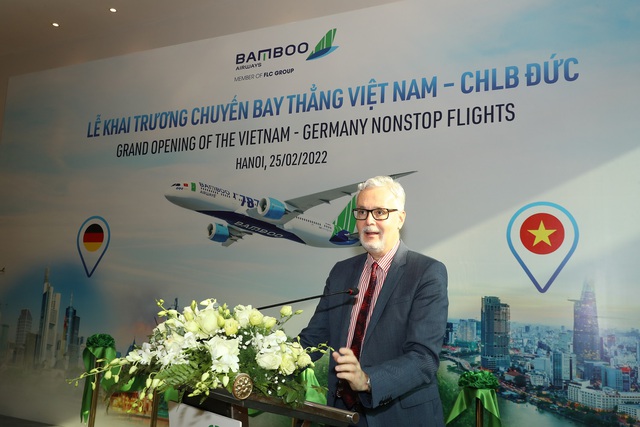 Bamboo Airways khai trương đường bay thẳng thương mại thường lệ Việt Nam – Đức, đẩy mạnh kế hoạch mở rộng mạng bay tới châu Âu - Ảnh 1.