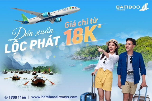 Đón xuân lộc phát, Bamboo Airways tung giá vé ưu đãi chỉ từ 18.000 đồng - Ảnh 1.