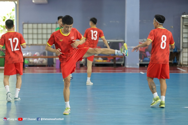 ĐT futsal Việt Nam tích cực chuẩn bị cho SEA Games 31 - Ảnh 1.