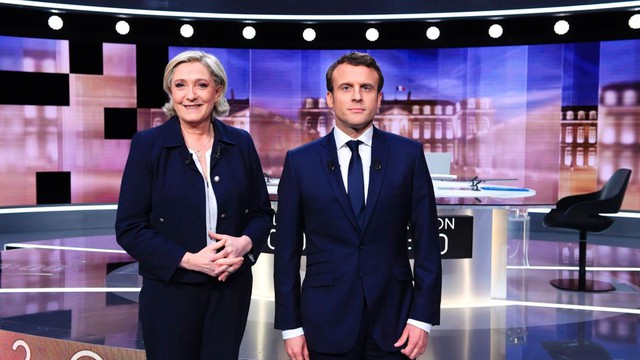 Nóng trên sóng truyền hình, bầu cử Pháp bước vào cuộc đua &quot;sát ván&quot; - Ảnh 1.