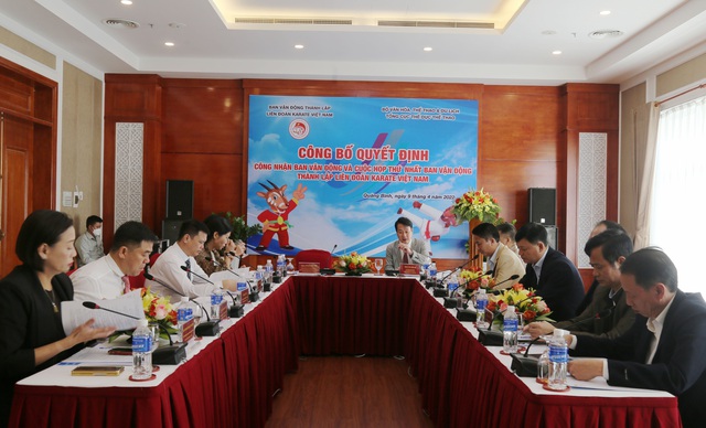 Công bố quyết định công nhận ban vận động của Liên đoàn Karate Việt Nam - Ảnh 1.