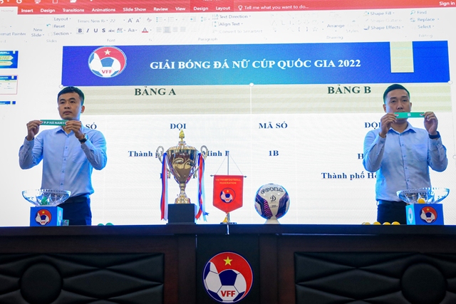 Bốc thăm xếp lịch thi đấu giải bóng đá nữ Cup quốc gia năm 2022 - Ảnh 1.