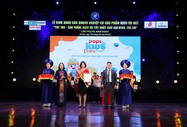 POPS Kids Learn nhận giải Top 100 sản phẩm, dịch vụ tốt nhất cho gia đình, trẻ em - Ảnh 2.
