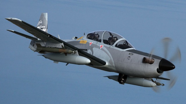 Cường kích A-29 Super Tucano.