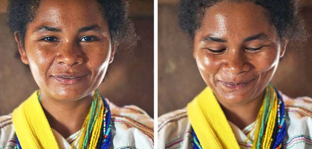 Bộ ảnh đầy ý nghĩa: Nhiếp ảnh gia chụp lại phản ứng của phụ nữ khắp thế giới trước và sau khi được khen xinh đẹp - Ảnh 2.