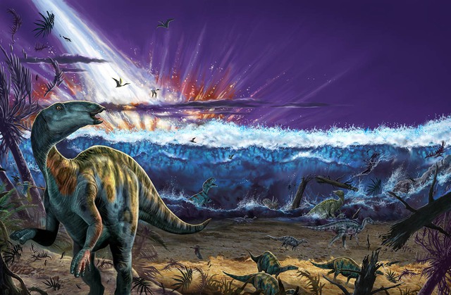 Phát hiện ra hố thiên thạch rộng 8 kilomet, nhiều khả năng có liên hệ với thiên thể đã tận diệt loài khủng long - Ảnh 1.