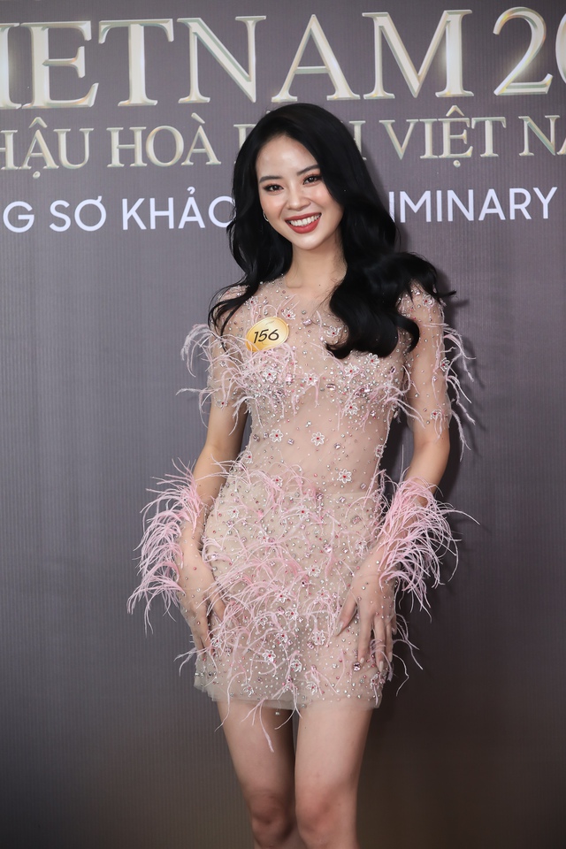 Kiều Loan, Ngọc Thảo và dàn mỹ nhân đổ bộ thảm đỏ sơ khảo Hoa hậu Hoà bình 2022  - Ảnh 22.