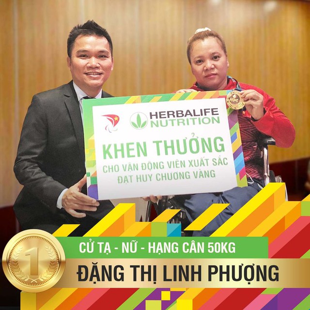 Herbalife Việt Nam thưởng nóng cho các VĐV Việt Nam đạt HCV tại ASEAN Games lần thứ 11 - Ảnh 1.