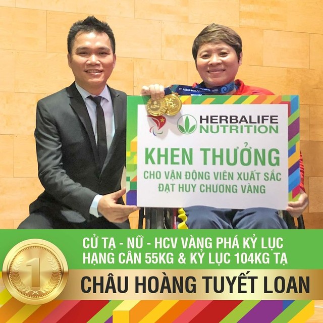 Herbalife Việt Nam thưởng nóng cho các VĐV Việt Nam đạt HCV tại ASEAN Games lần thứ 11 - Ảnh 2.