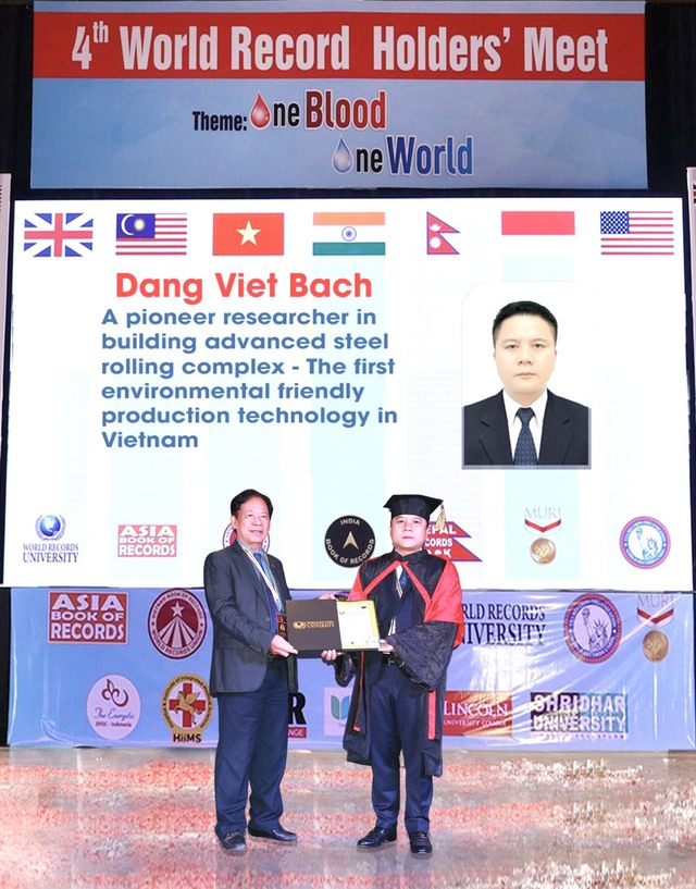 Doanh nhân Việt nhận danh hiệu Tiến sĩ danh dự của Viện Đại học Kỷ lục thế giới (WRU) - Ảnh 1.