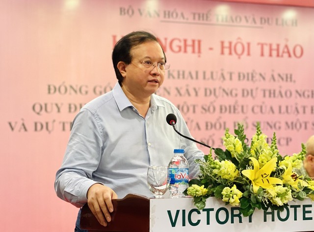 Thứ trưởng Tạ Quang Đông chủ trì Hội thảo góp ý xây dựng nghị định thi hành Luật Điện ảnh năm 2022 tại khu vực phía Nam - Ảnh 2.