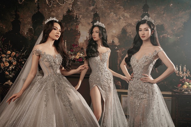 Top 3 Miss World Vietnam 2022 lộng lẫy trong thiết kế của NTK Anh Thư - Ảnh 5.