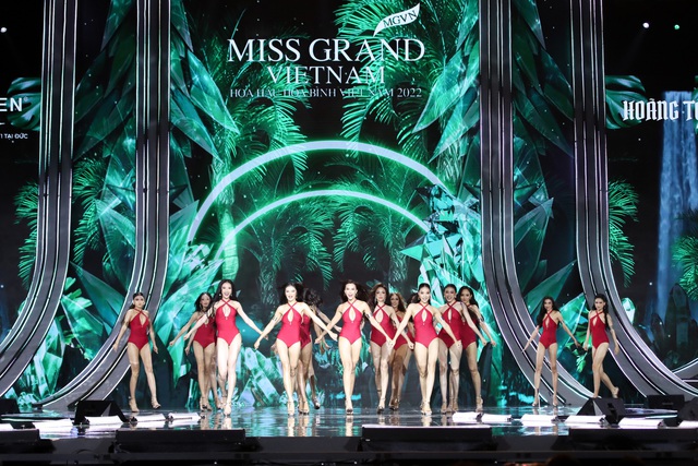 Dàn thí sinh Miss Grand Viet Nam trình diễn bikini, khoe hình thể ấn tượng và khả năng hô tên thú vị - Ảnh 7.
