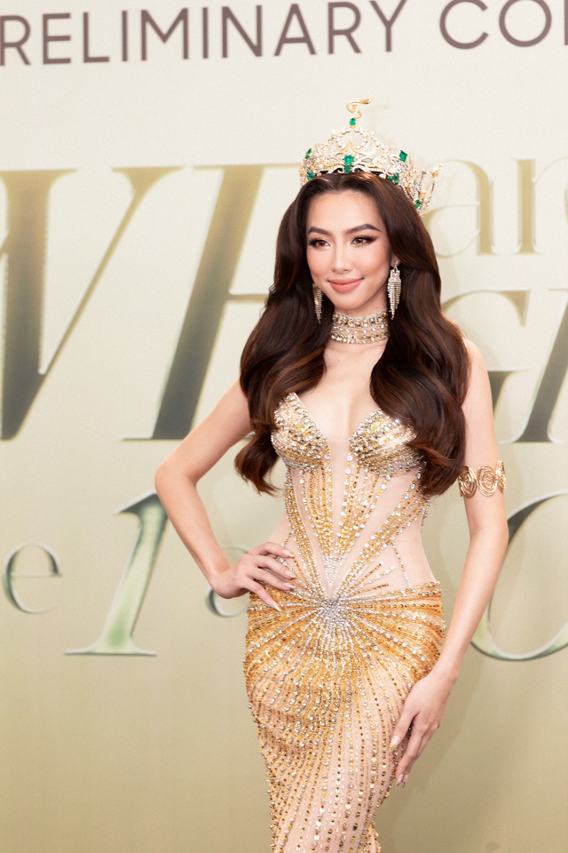 Thuỳ Tiên và dàn mỹ nhân tái xuất, 2 khách mời quốc tế xuất hiện trên thảm đỏ chung khảo Miss Grand Vietnam - Ảnh 3.