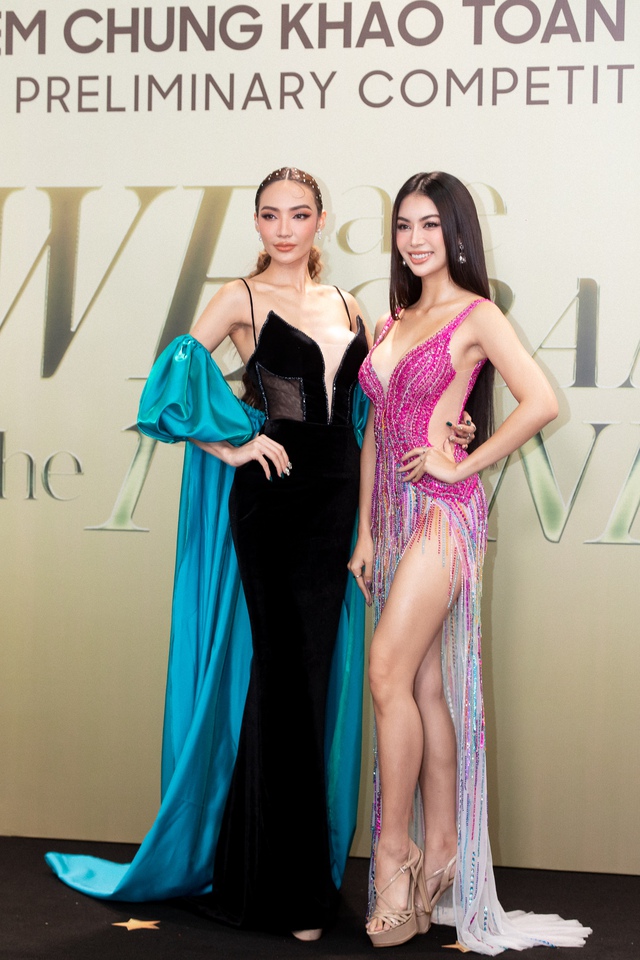 Thuỳ Tiên và dàn mỹ nhân tái xuất, 2 khách mời quốc tế xuất hiện trên thảm đỏ chung khảo Miss Grand Vietnam - Ảnh 6.