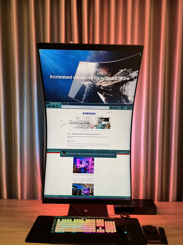 Trải nghiệm Samsung Odyssey Ark: Ấn tượng trước màn hình Gaming 55 inch - Ảnh 7.