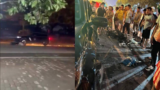 2 góc camera vụ ô tô &quot;điên&quot; gây tai nạn liên hoàn trên phố Nguyễn Chánh  - Ảnh 3.