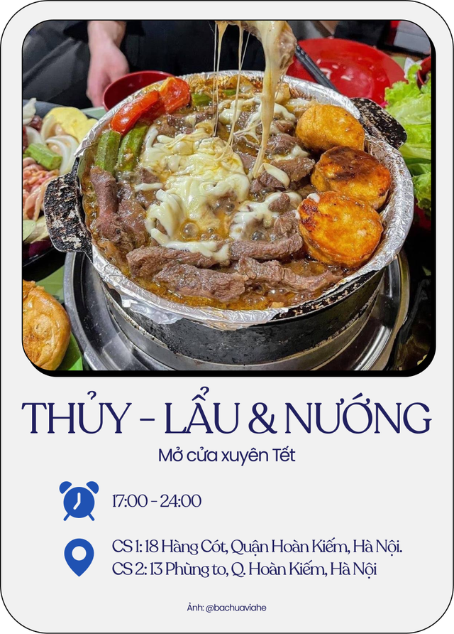 Loạt quán ăn mở cửa xuyên Tết 2023 ở Hà Nội: Món gì cũng có cho các bạn tha hồ rủ nhau tụ tập đầu năm  - Ảnh 9.