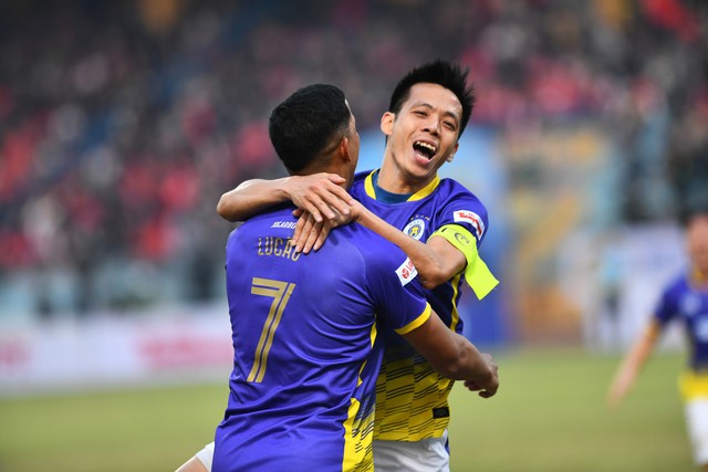Chùm ảnh: Hà Nội FC đăng quang Siêu Cúp Quốc gia 2022, thống trị giải quốc nội  - Ảnh 9.