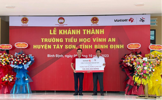 Vietlott mang đến ngôi trường khang trang cho học sinh dân tộc Bana tại Bình Định - Ảnh 2.