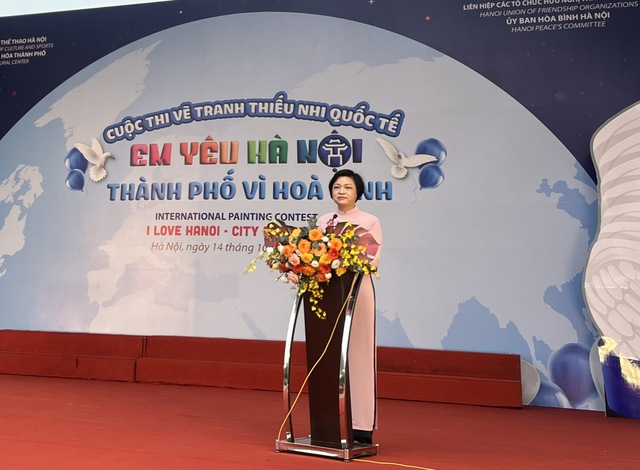 Kết nối thiếu nhi Việt Nam và quốc tế qua cuộc thi vẽ tranh vì hòa bình - Ảnh 1.