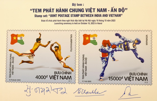Phát hành bộ tem &quot;Tem phát hành chung: Việt Nam - Ấn Độ&quot; - Ảnh 4.