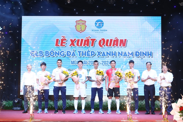 CLB Nam Định xuất quân, đặt mục tiêu cạnh tranh tốp 3 V.League  - Ảnh 1.