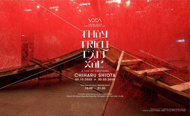Triển lãm sắp đặt &quot;Thủy triều cảm xúc&quot; của nghệ sĩ Nhật Bản Chiharu Shiota, lần đầu tiên tại Việt Nam - Ảnh 1.